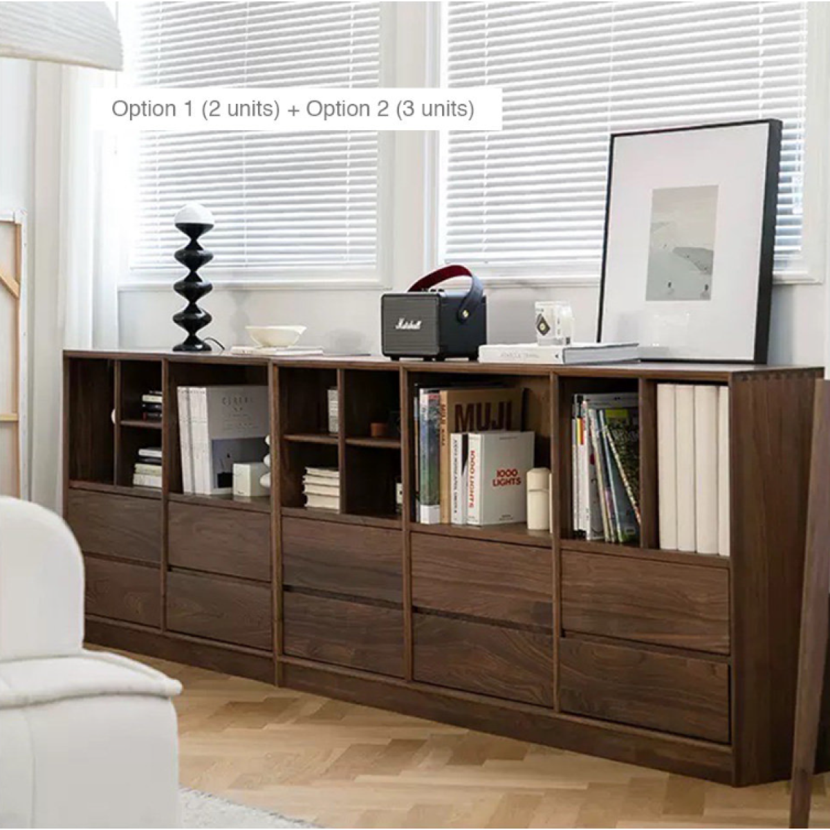 Fuurn SE3436-W Mikkel Walnut 儲物櫃 (套裝)